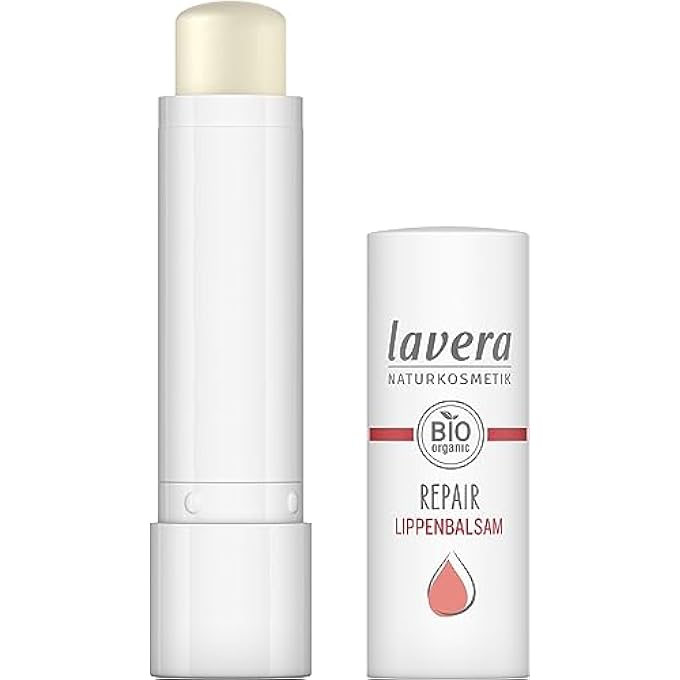 lavera REPAIR LIP BALM - PROTECTS AGAINST DEHYDRATION - INSTANT HELP - WITH ORGANIC POMEGRANATE & ORGANIC ARGAN OIL - VEGAN - Image 3